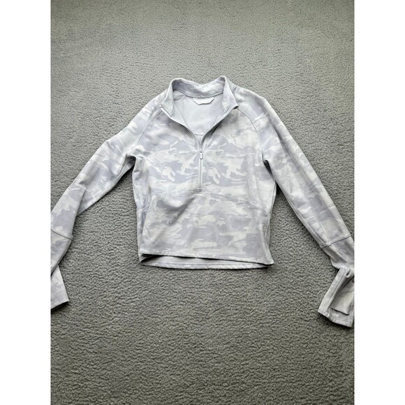 Lululemon Pace Pursuit 1/4 zip pullover long sleeve sz 6 camo - Picture 1 of 5
